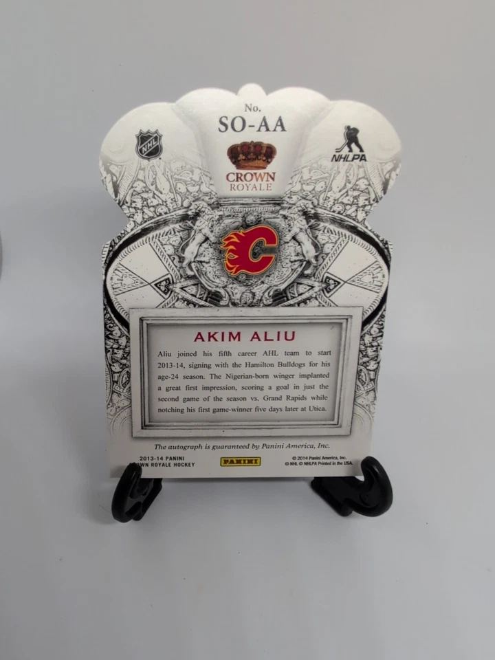 2013-14 Panini Crown Royale - Sovereign Signatures Ruby #SO-AA Akim Aliu /25 - Image 2 of 4