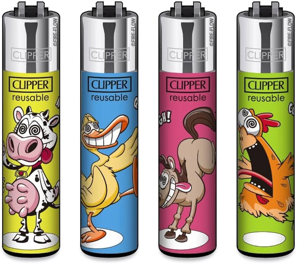 CRAZY FARM ANIMALS CLIPPER LIGHTERS Lighters Multiple Designs or