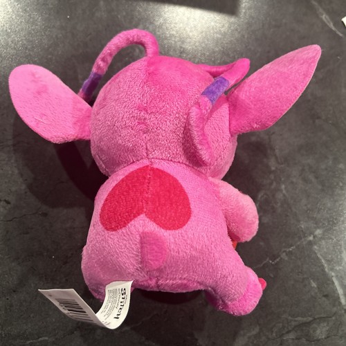 Disney Lilo and Stitch Angel with Strawberry Stuffed Animal Plush 7" Pink - Picture 4 of 7