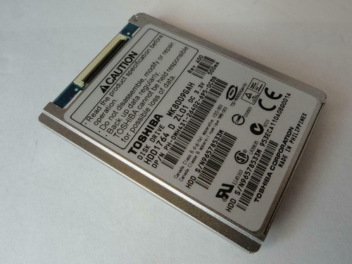 Toshiba Dell 80Gb ZIF 4200rpm 1.8in HDD ( HDD1764 MK8009GAH 0WH431 ) REF - Picture 2 of 3