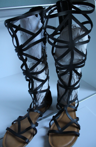 Fergalicious By Fergie Women's Black Graceful Gladiator Sandals ~6~ | eBay