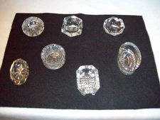 Vintage Clear Cut Crystal Salt Cellars (7)
