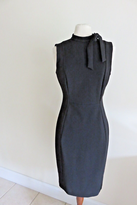 NWT CALVIN KLEIN Womens Black Fitted Sleeveless Above The Knee Sheath Dress  4 | eBay