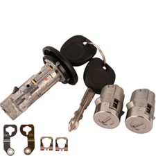 Ignition Switch & Front Door Lock Cylinders with 2 Keys Fit for Chevrolet GMC H2
