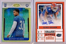 QUINCY WILSON - 2017 Certified Mirror GOLD SP /25 & Contenders Draft AUTO Colts