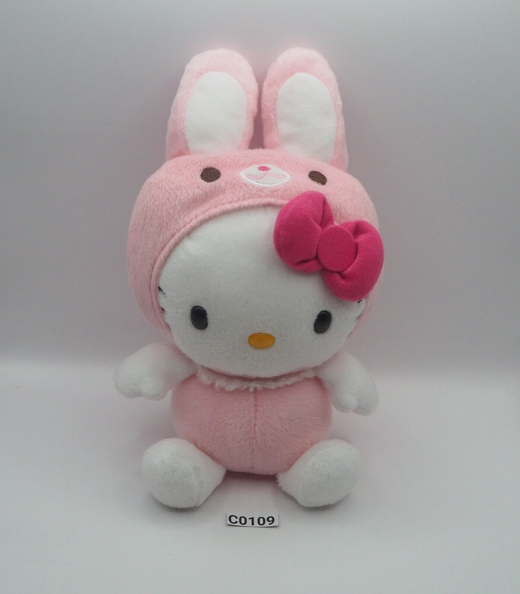 Hello Kitty C0109 Sanrio Smile 2010 Yakult Pink Bunny Plush 9