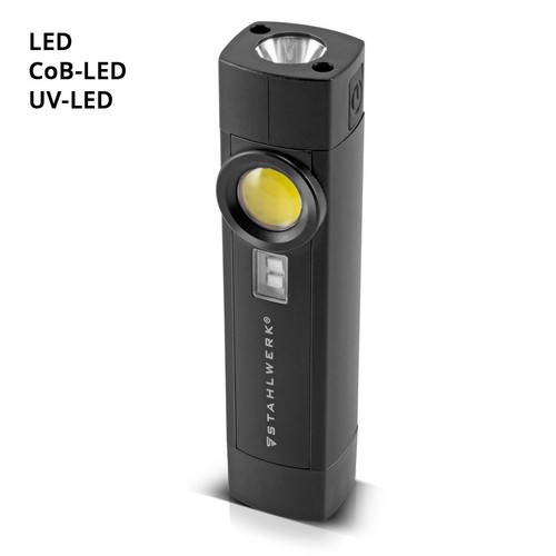 STAHLWERK LED Arbeitsleuchte 5 W Taschenlampe Werkstattlampe 4 Modi UV Akku USB - Bild 2 von 10