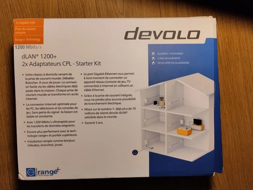 CPL DEVOLO 1200 GIGA, COMPATIBLE AVEC TOUTES LES BOX 2 ADAPTATEURS 2 FICHES JR45 - Photo 6/11
