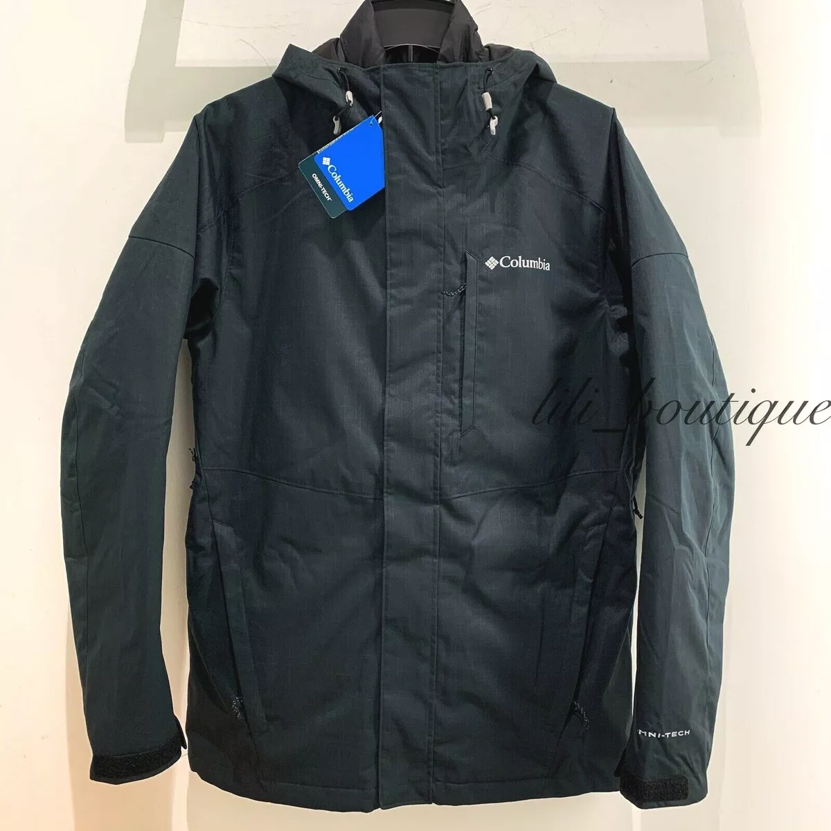 NWT New Columbia 1878961011 Men Nordic Point III Interchange Jacket Black  Size S