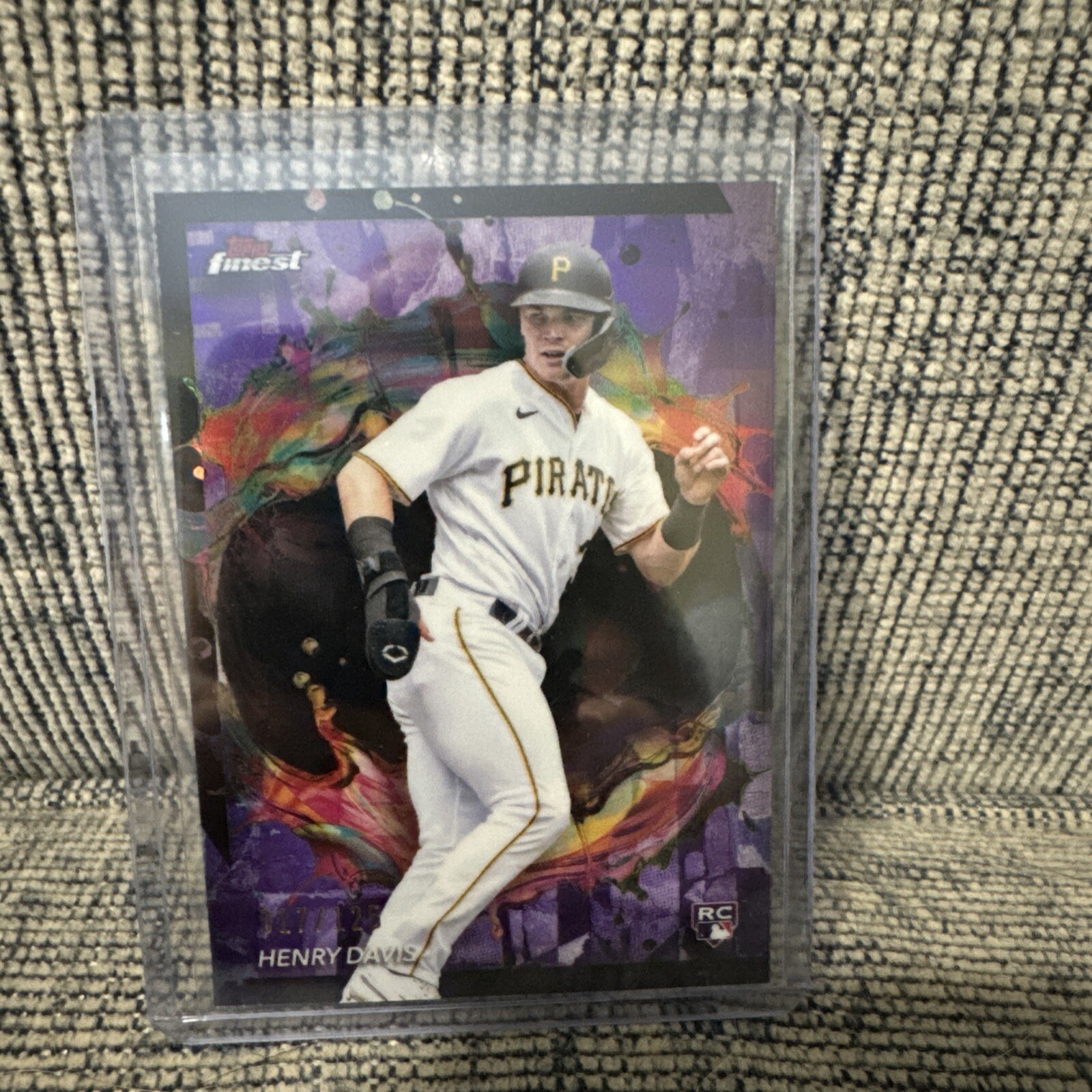 2024 TOPPS FINEST HENRY DAVIS Purple Refractor /125 RARE #289