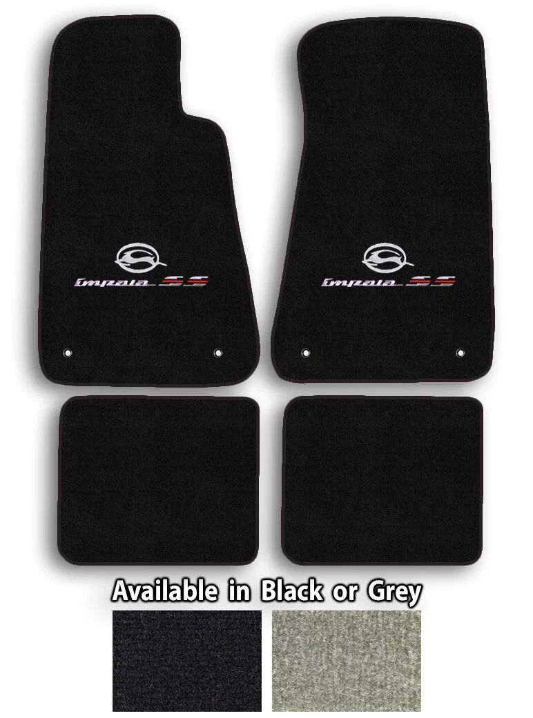 1994 1996 Impala SS GM Licensed Logo Cutpile Carpet Floor Mats