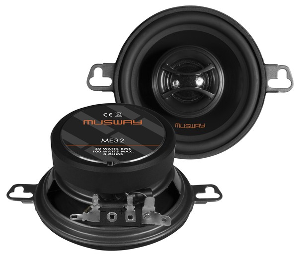 Lautsprecher Paar Musway Koax 8,7 Cm ME-32 System Auto Car PKW Hifi Boxen-image