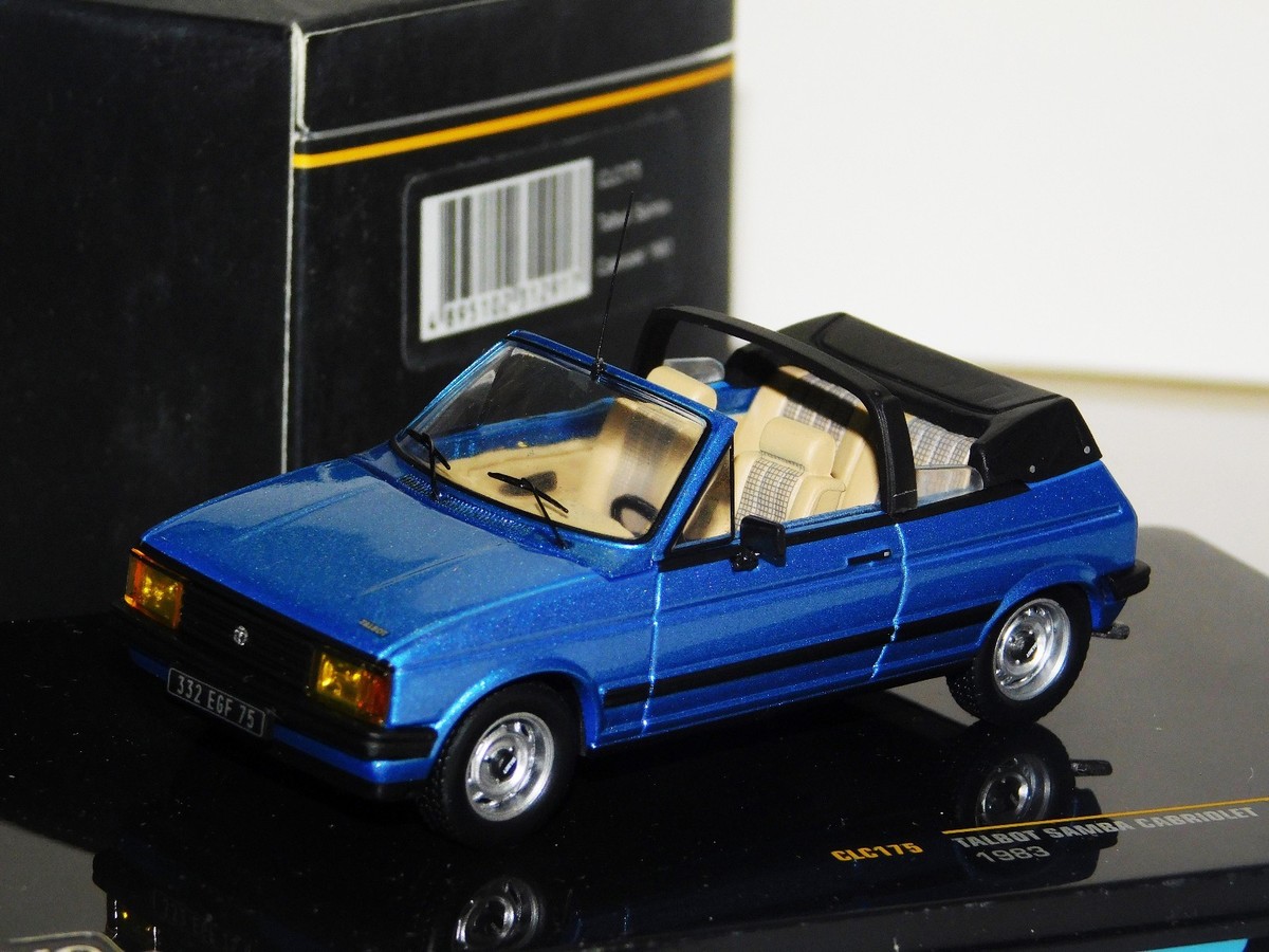 Maquette Voiture Talbot Samba Cabriolet 1983 - Échelle 1/43 - Marque Norev - Occasion