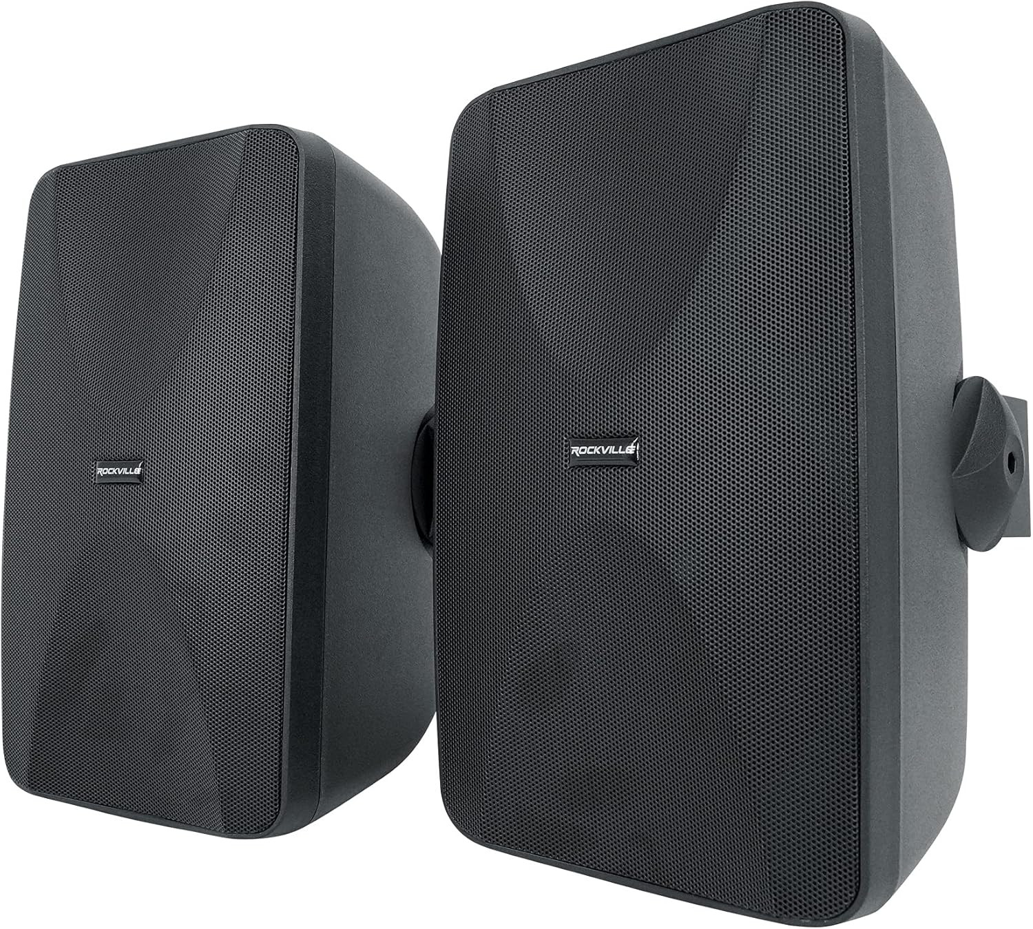 2 WET-6525B 6.5" 70V Commercial Indoor/Outdoor Wall Speakers in Black