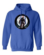 Sasquatch Bigfoot Santa Hat and Christmas Lights Xmas Unisex Hooded Sweatshirt