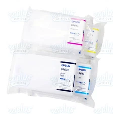4PK Genuine Epson 676XL Color Inks 676 WP4010 WP4540 WP4590 WP4520 WP4020 WP4530