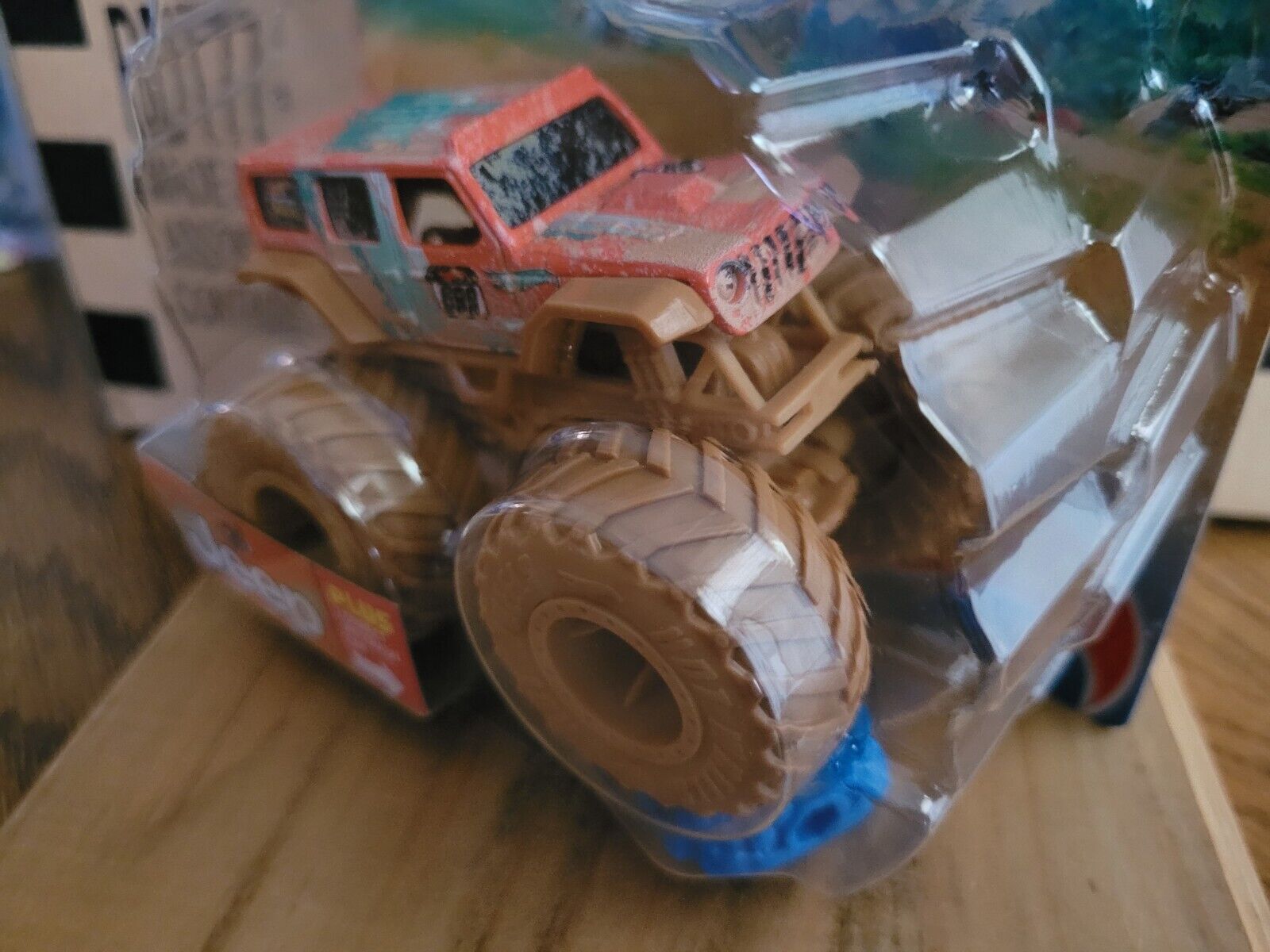 Hot Wheels 2022 RED Camouflage Jeep Monster Trucks Oversized Metal