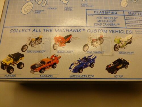 1999 Hitwheels Mechani Road Cannibal Custom Motor Cycle Die-cast Brand New - Picture 21 of 24