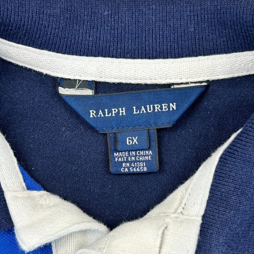 Polo Ralph Lauren Shirt Boys 6X Blue Crest Sailing 1967 Winners Cup PRL Youth - Picture 5 of 11