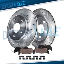 10.31" Rear Drilled Disc Rotors Brake Pads Kit for Hyundai Elantra GT Kia Forte