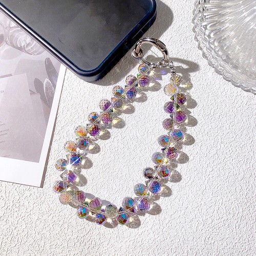 Fashion Glitter Phone Lanyard High-end Luxury Exquisite Hand Beaded Wrist Cha Wa - 第 11/34 張圖片