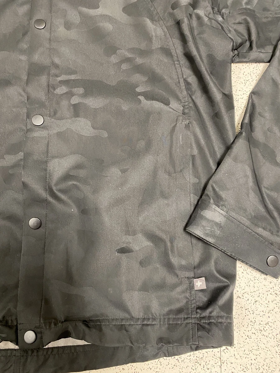 FIGS Windbreaker Hooded Black Jacket Medical Size Small