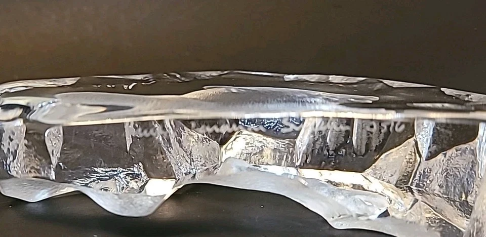 Esteras firmadas por Jonasson Oso Polar Cachorro Completo Plomo Cristal Arte. Con pegatina. Foto 3 de 3