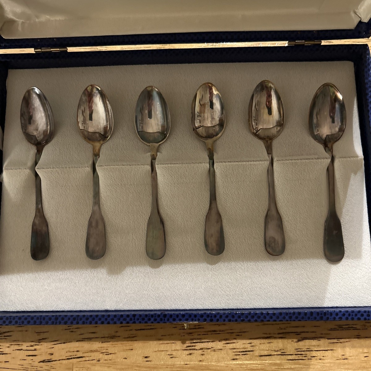 Vintage Set of Six Italian Silver Spoons | eBay