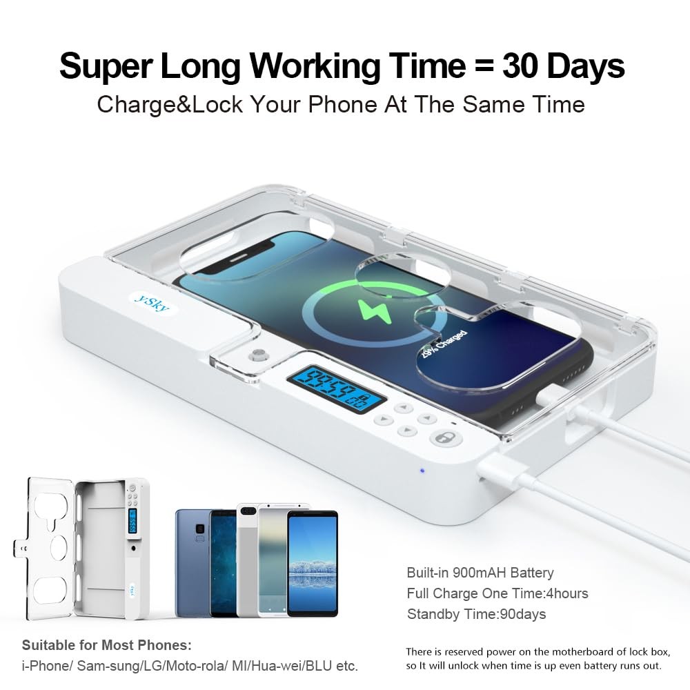 Portable Phone Lock Box with Timer for iPhone and Android Phones, Self-Contro... | eBay Portable Phone Lock Box with Timer for iPhone and Android Phones, Self-Contro... | eBay
