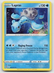 Lapras 031/172 Rare Brilliant Stars