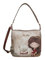 Anekke Muse Crossbody Bag Schultertasche Tasche Multicolor Creme Motiv Neu