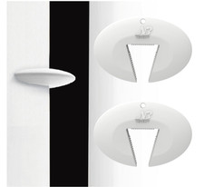 2PCS White Silicone Door Pinch Guards  Anti-Slam Stoppers, Kids Safety