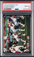1993 STADIUM CLUB SUPER TEAMS WARREN MOON PSA 10