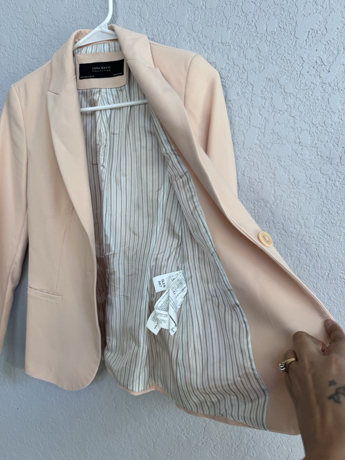 Zara Basic pink blazer Size XS - image 4