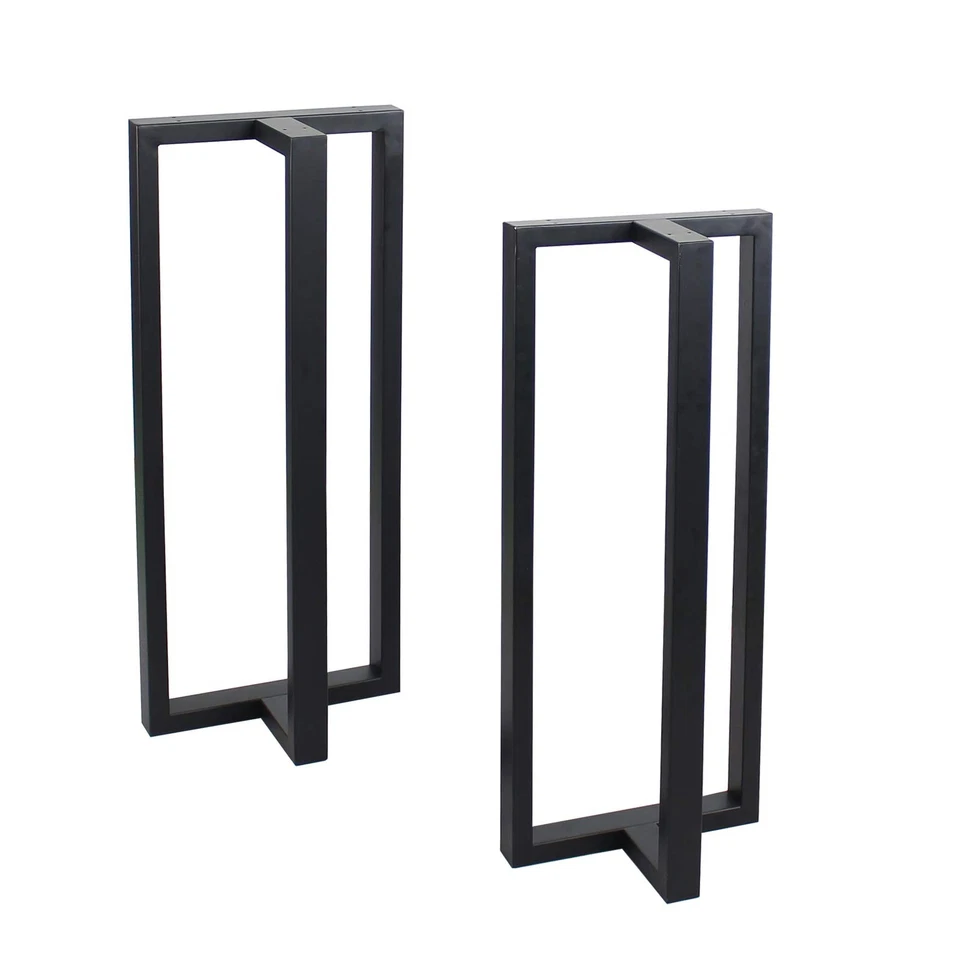 Patas de muebles 35” altura 15” ancho decoración rústica forma de T patas de mesa, resistente... Foto 3 de 4