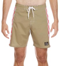 Quiksilver Men's 36 Aloe Original Arch 18" Check Board Short Swim trunk New