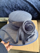 Beautiful Blue Ladies Debut Hat One Size Ideal For Races/ Wedding
