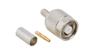 RP TNC Stecker für Aircell 5, CLF200, RG58, Crimp, 50Ω reverse, weiblich, gerade
