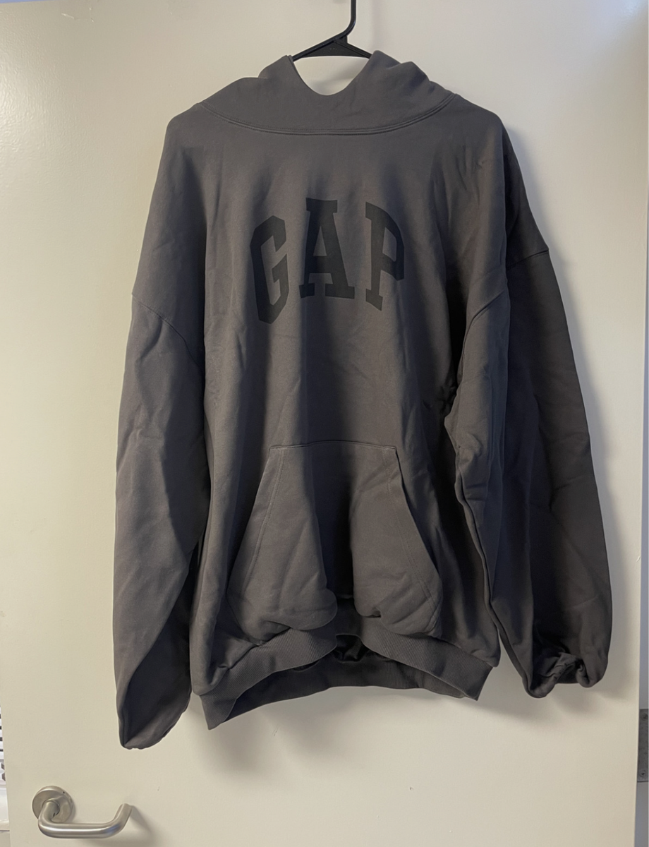 NEW IN BAG Yeezy Gap Balenciaga 05 Logo Hoodie Dark grey LARGE | eBay