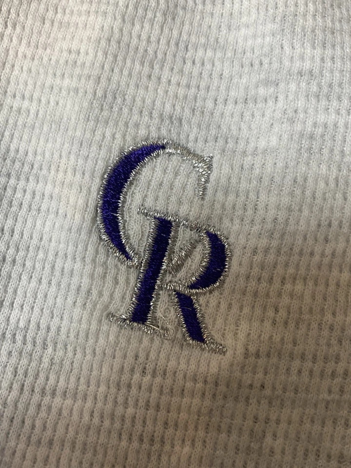 Camiseta Colorado Rockies 3/4 cuartos raglán gris claro/gris oscuro Foto 4 de 4