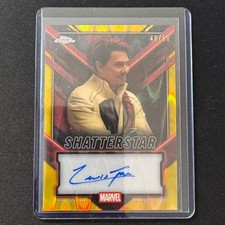 💰LC 2025 TOPPS CHROME DEADPOOL AUTO GOLD LAVA /50 LEWIS TAN AS SHATTERSTAR