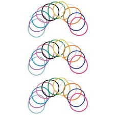 3 Pieces Silicone Rubber Bands Jelly Bracelets for Kids Bulk Colorful