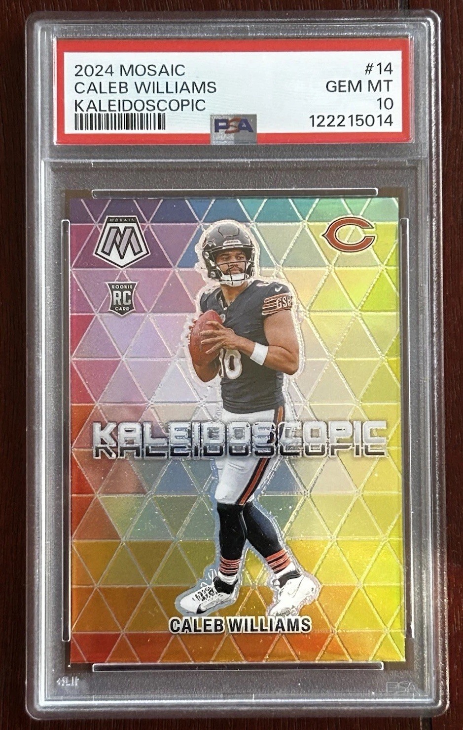 2024 Panini Mosaic Caleb Williams Kaleidoscopic SSP PSA 10 (RC)