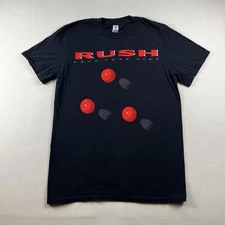 Rush Hold Your Fire T-Shirt Mens Small Black Rock Metal Band Studio Album Tour
