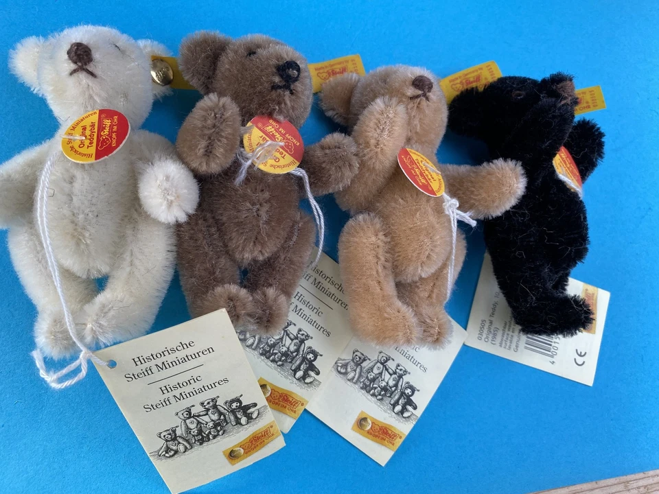 Steiff 12 Teddy-Bären im Setzkasten Historische Miniaturen sammeln o. verschenke - Bild 2 von 4