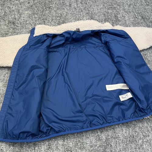 Patagonia Retro X Deep Pile Sherpa Fleece Jacket Kids Large 12 - Oatmeal White - Picture 5 of 11