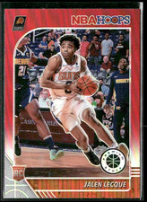 2019-20 Panini NBA Hoops Premium Stock Jalen Lecque #254 Red Prizm Suns