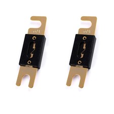 2 Pack 60Amp ANL Fuses, Gold Plated Fuse, Audio, 12V, Circuit, Replacement