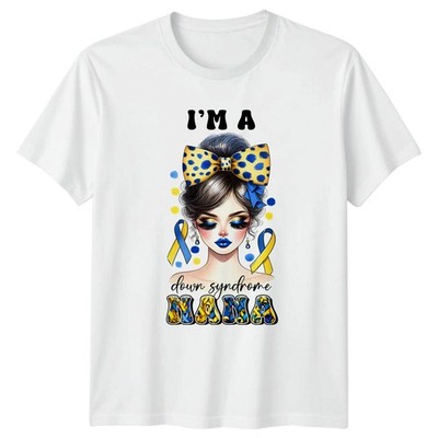 I M A Down Syndrom Mama Damen T-Shirt Special Needs Awareness