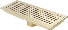 12 Inch Rectangular Shower Floor Drain, Can Be Detachably Inserted into the Mesh